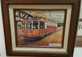 "The Street Car Man" - Riverview Park Print