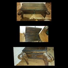 Fabulous Wood Elephant Coffee Table/Trunk
