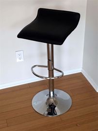 360 Degree Swivel Adjustable Bar Stool Set of 3 Black