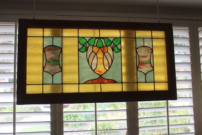 Stained glass window art