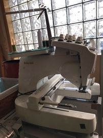 Baby Lock EMP6 Professional Embroidery Machine on Stand