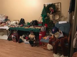 Toys, Cleveland Indians Monkey and Holiday items