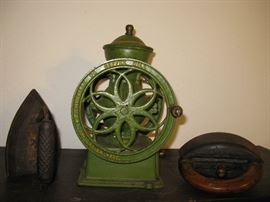 Cast Iron John Wright Inc Wrightsville PA Coffee Grinder, Dubuque Antique Iron