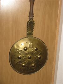 Antique Brass Bed Warmer