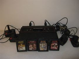 Vintage Atari 2600 Console Video Computer System Bundle 