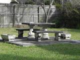 CONCRETE PICNIC SET AND MORE PLANTERS
