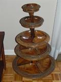 MONKEYPOD WOOD SERVING TOWER