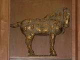 ONE OF TWO HORSE FIGURES LARGE AND OPPOSING