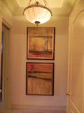 PAIR OF OIL PAINTINGS ABSTRACTS