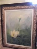 MARIE SHELLEY WATERCOLOR IN BEAUTIFUL FRAME