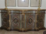 OUTSTANDING HAND PAINTED LARGE CONSOLE OR BUFFET