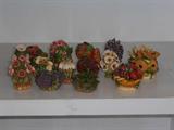 GROUP OF FLORAL BOXES
