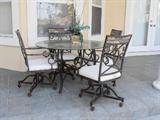 VERY NICE OUTDOOR TABLE AND CHAIRS