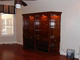 FOUR PIECE LIBRARY UNIT LIGHTED
