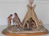 GREAT INDIAN FIGURAL SCENE