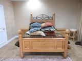 PART OF SIX PIECE BEDROOM SET (2 NIGHTSTANDS AND BED)