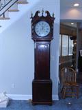 EARLY 19TH C. GRANDFATHER CLOCK