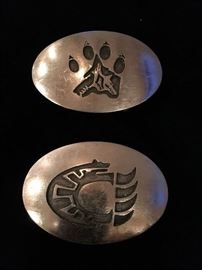 Hopi belt buckles