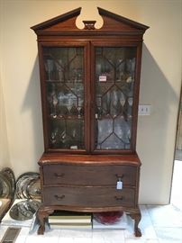 Federal style china cabinet