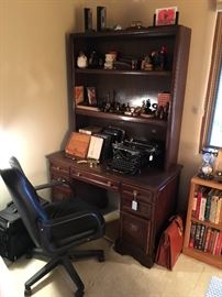 Desk with bookcase