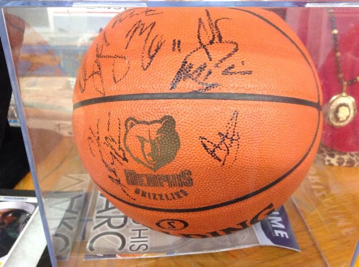 Signed Grizzlies Basketball 