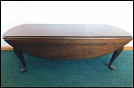 Drop leaf coffee table by Ethan Allen