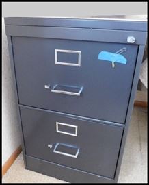  Heavy duty two drawer legal size locking file cabinet with key