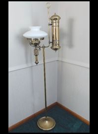 Brass floor lamp