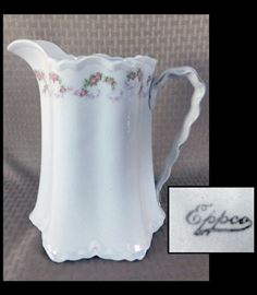 East Palestine Pottery Company (Eppco) china pitcher