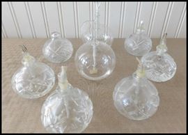 Glass oil lamps