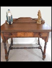 Vintage writing table 21 inches by 34 inches by 30 inches