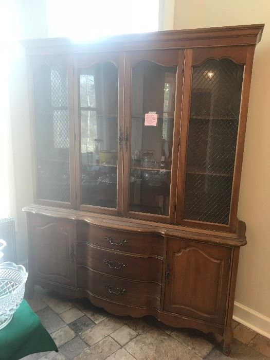 #2	cabinet	french provencal china hutch as is 5,2 x 1-5x6 ft	 $65.00 
