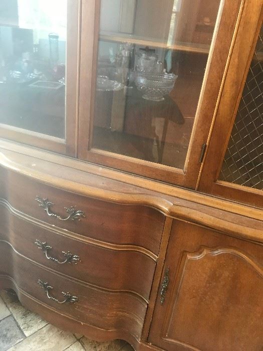 #2	cabinet	french provencal china hutch as is 5,2 x 1-5x6 ft	 $65.00 
