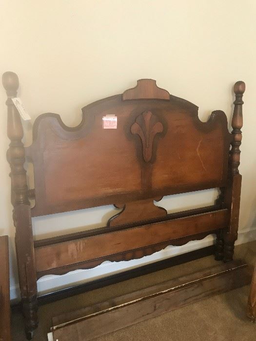 #9	bed	full size antique bed frame 	 $125.00 
