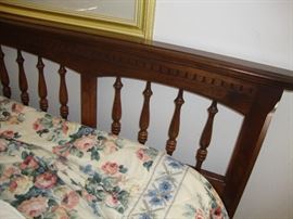 All wood headboard