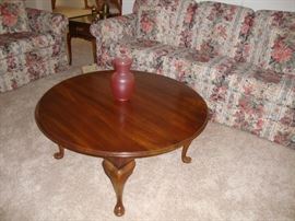 Wood coffee table