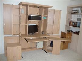 Home office space saver module