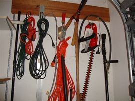garage and yard items