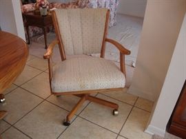 Close-up of dinette chair