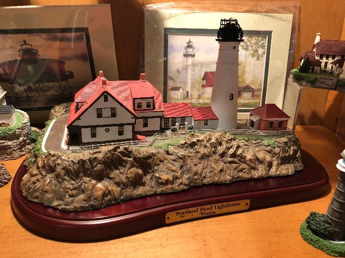 Lots of collectible light houses