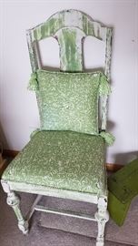 Distressed vintage chair 