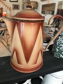 Vintage enamel ware pitcher 
