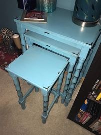 Distressed nesting tables 