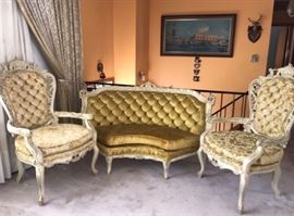 Roman Sofa Sectional with matching Chairs.