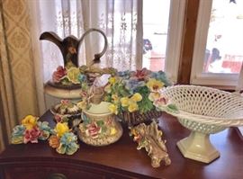 Capodimonte Neapolitan Porcelain Art Sculptures 