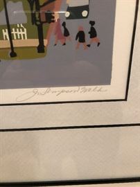 Serigraph of Dundee Presbyterian Church by Judith Welk