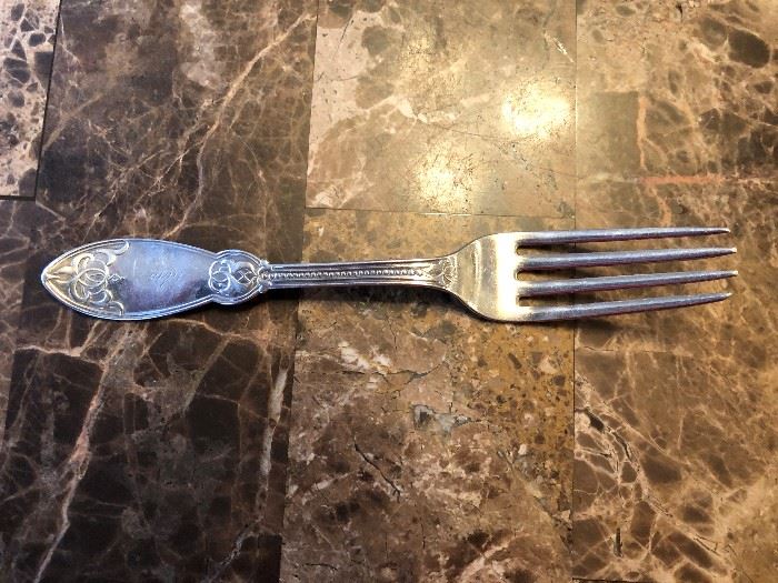 Duhme & Co Coin Silver (?) Fork Set