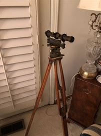 Antique Surveyor's Scope on Tripod