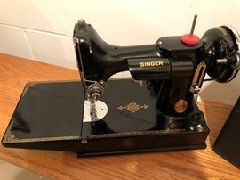 Antique Singer Featherweight Sewing Machine