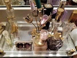 Vintage Perfume Bottles & Makeup Holders